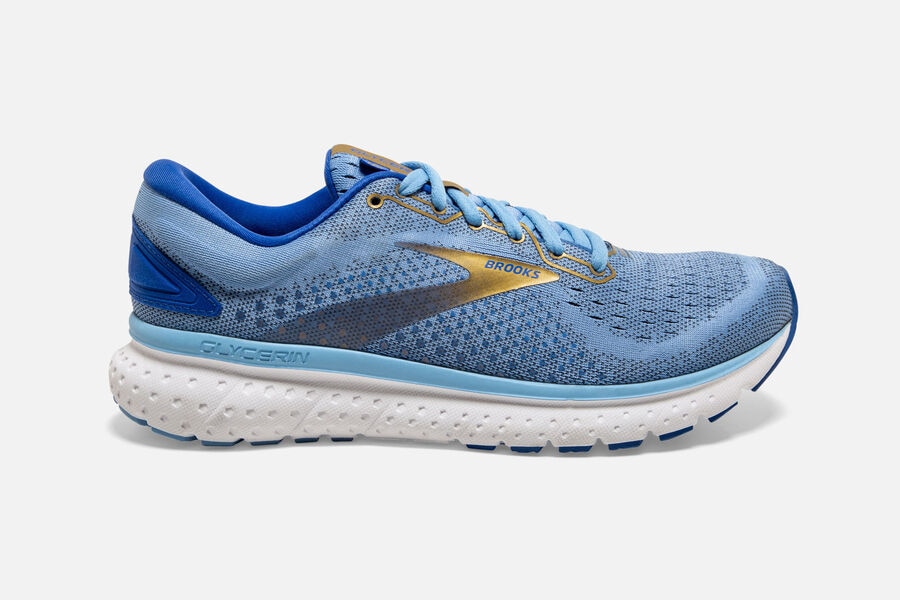 Brooks Glycerin 18 Road Löparskor Dam - Blå/Guld - 2576-NYSKO